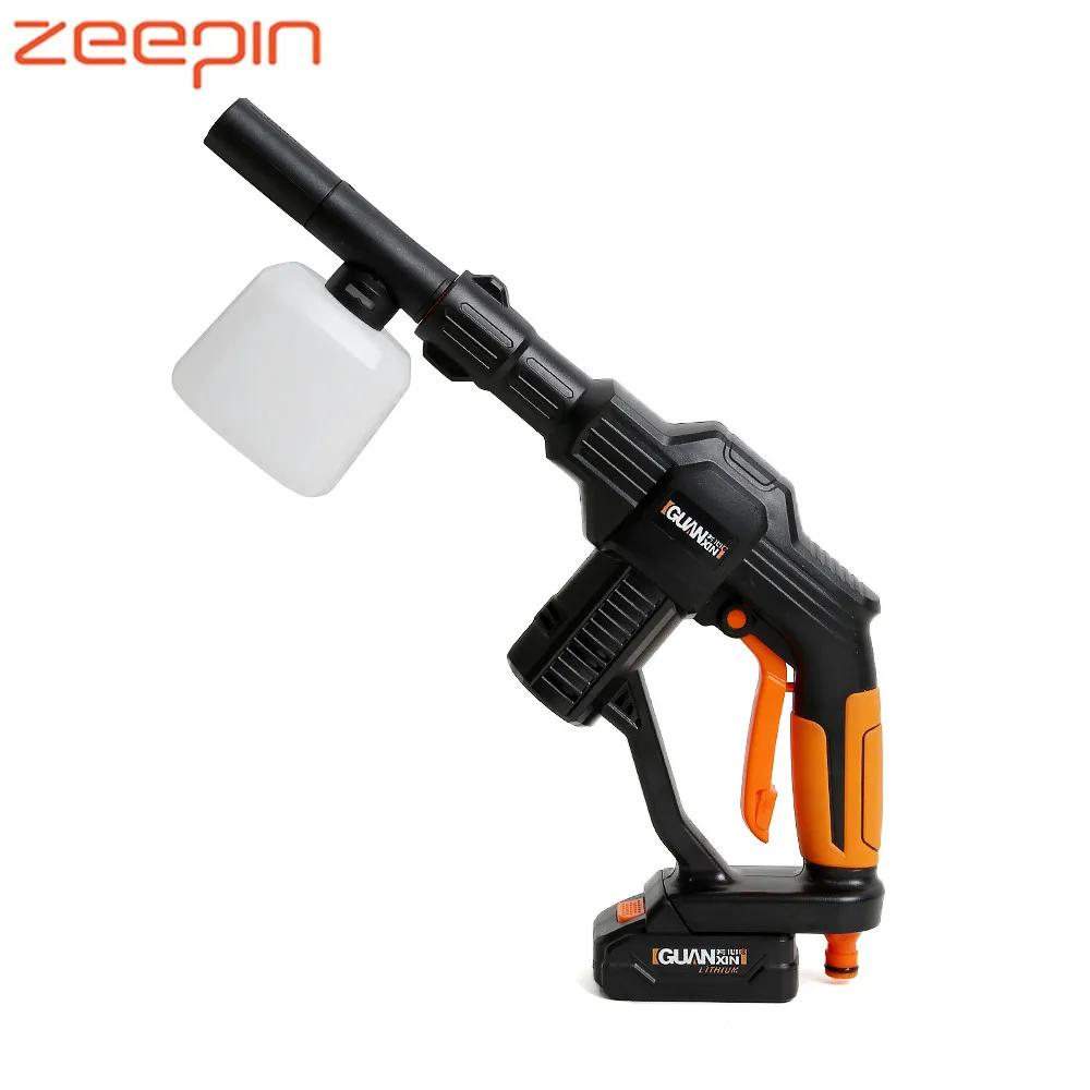 Zeepin 20V Portable Electric Wireless High Pressure Car Washing Gun 1.2MPa High Pressure Adjustable Nozzle Automobiles Foam Gun
Zeepin 20V Portable Electric Wireless High Pressure Car Washing Gun 1.2MPa High Pressure Adjustable Nozzle Automobiles Foam Gun
