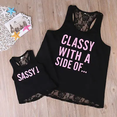US STOCK Summer Family Love Tops Clothes Mother Daughter Vest Lace Shirt Matching Outfit Casual Letter Printed tshirt
US STOCK Summer Family Love Tops Clothes Mother Daughter Vest Lace Shirt Matching Outfit Casual Letter Printed tshirt
