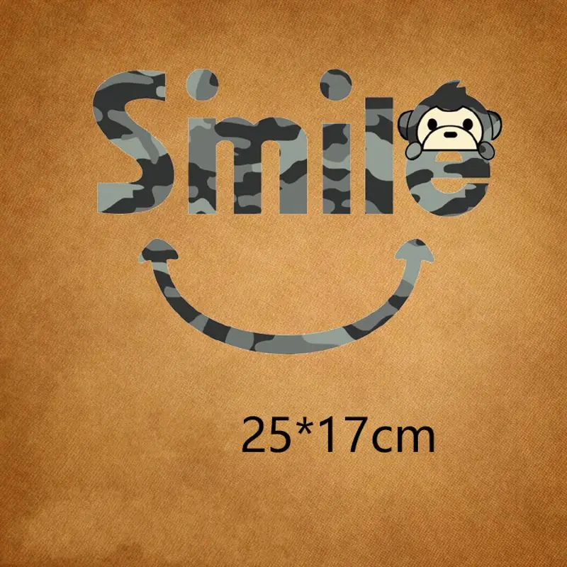 25x17cm Fashion Smiley Iron On Stickers Washable Appliques A-level Patches Heat Transfer For DIY Accessory Clothing
25x17cm Fashion Smiley Iron On Stickers Washable Appliques A-level Patches Heat Transfer For DIY Accessory Clothing
