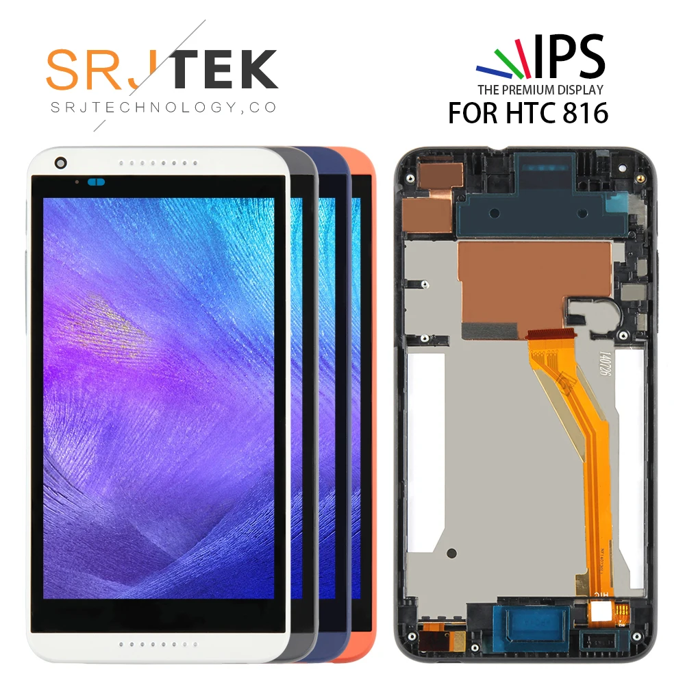 100% Original For HTC Desire 816 LCD Touch Screen with Frame For HTC Desire 816 Display Digitizer Assembly 816D 816T D816W D816
100% Original For HTC Desire 816 LCD Touch Screen with Frame For HTC Desire 816 Display Digitizer Assembly 816D 816T D816W D816