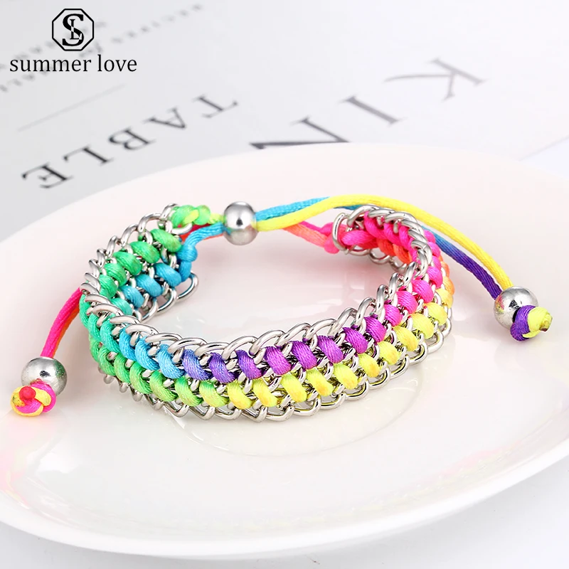 2019 New Arrival 1PC Fashion Colorful Thread String Bracelet Lucky Red Handmade Rope Bracelet for Women Men Jewelry Lover Couple
2019 New Arrival 1PC Fashion Colorful Thread String Bracelet Lucky Red Handmade Rope Bracelet for Women Men Jewelry Lover Couple
