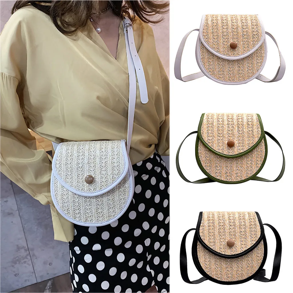 Straw Shoulder Bag Round Bag Crossbody sac for Women Female Handmade woven bag beach Bolsos Rattan bag wicker Bolsa Feminina
Straw Shoulder Bag Round Bag Crossbody sac for Women Female Handmade woven bag beach Bolsos Rattan bag wicker Bolsa Feminina