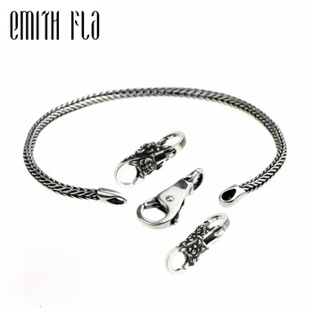 Emith Fla Authentic 925 Sterling Silver Chain Bracelet Fashion Jewelry for Women Men Locks Beads Charm Fit For European Bracelet
Emith Fla Authentic 925 Sterling Silver Chain Bracelet Fashion Jewelry for Women Men Locks Beads Charm Fit For European Bracelet