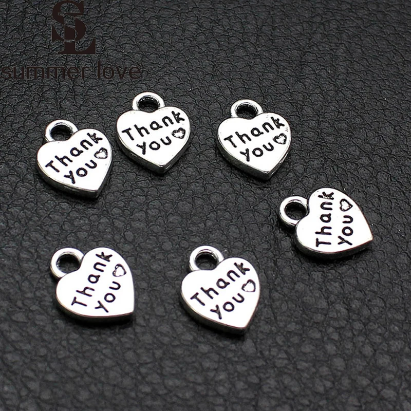 20pcs/Lot 10mm Engraved Alphabet Thank You Heart Shape Alloy Charms DIY Pendant Necklace Bracelet Jewelry Making Wholesale
20pcs/Lot 10mm Engraved Alphabet Thank You Heart Shape Alloy Charms DIY Pendant Necklace Bracelet Jewelry Making Wholesale