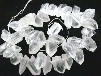 Matte Clear Quartz Crystal Beads Raw quartz points Nuggets Crystal Gemstone Beads Spike Beads Pendant bead supplies 20-30mm full
Matte Clear Quartz Crystal Beads Raw quartz points Nuggets Crystal Gemstone Beads Spike Beads Pendant bead supplies 20-30mm full