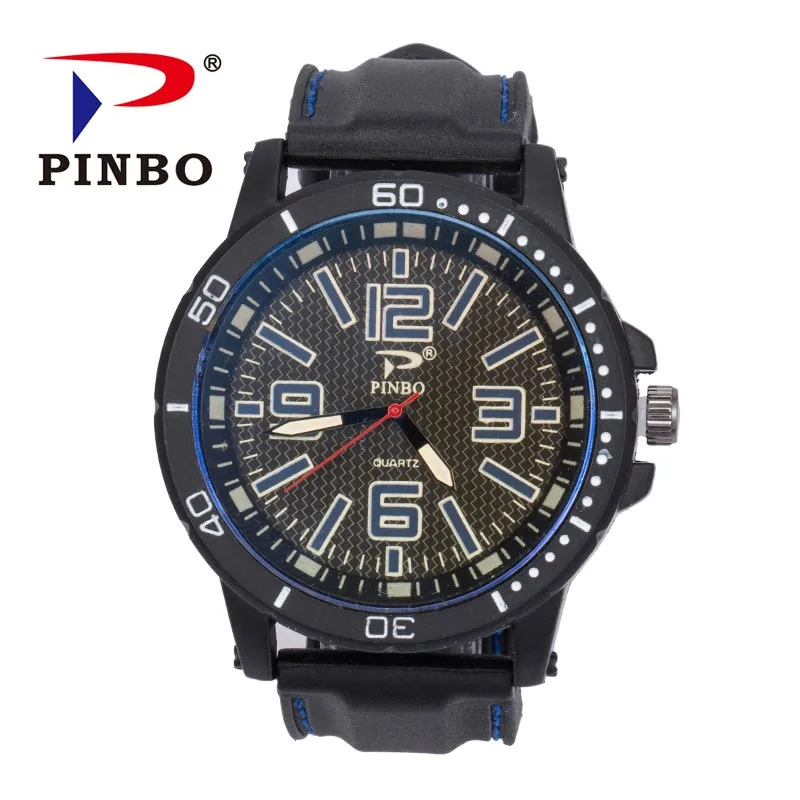 PINBO Big Dail Men's Watches Fashion Military Black Silicone Band Stainless Steel Analog Quartz Wrist Watch Relogio Masculino
PINBO Big Dail Men's Watches Fashion Military Black Silicone Band Stainless Steel Analog Quartz Wrist Watch Relogio Masculino