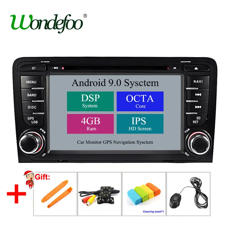 DSP IPS Car DVD Multimedia player 2 Din Octa-core 4G Android 9.0 GPS Autoradio For Audi/A3/S3 car radio stereo fm wifi OBD2 FM
DSP IPS Car DVD Multimedia player 2 Din Octa-core 4G Android 9.0 GPS Autoradio For Audi/A3/S3 car radio stereo fm wifi OBD2 FM