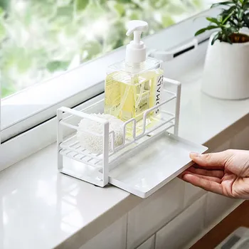 Metal Sponge Drain Storage Rack with Tray Pool Shelf Kitchen Sink Mesa Cleaning Rag Storage Shelves Holder Desktop Shelf
Metal Sponge Drain Storage Rack with Tray Pool Shelf Kitchen Sink Mesa Cleaning Rag Storage Shelves Holder Desktop Shelf