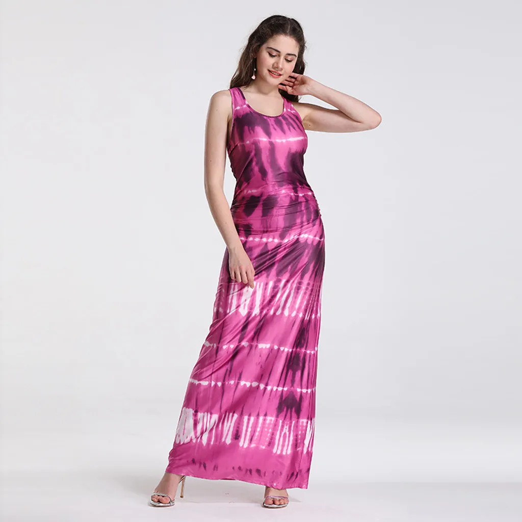 Womens Sleeveless Long Maxi Dress Ladies Summer Beach Dresses Print Boho Long Sundress Vestido Letni Saty *
Womens Sleeveless Long Maxi Dress Ladies Summer Beach Dresses Print Boho Long Sundress Vestido Letni Saty *