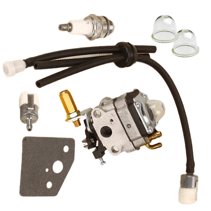 Primer Bulb Carburetor kit Fuel Filter Line Carb Washer Spark Plug String Trimmer For Shindaiwa C230
Primer Bulb Carburetor kit Fuel Filter Line Carb Washer Spark Plug String Trimmer For Shindaiwa C230