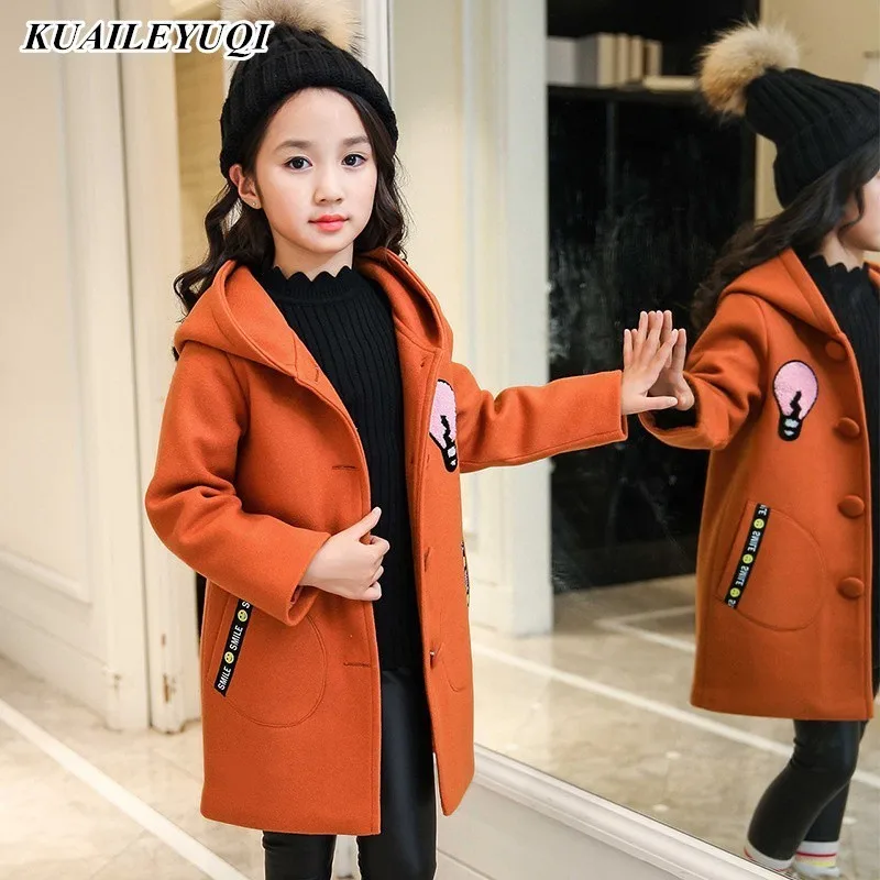 2019 new autumn Winter Girls Clothing Thicken Woolen Jacket Outerwear Children Long Warm windbreaker Coat Kids Overcoat clothes
2019 new autumn Winter Girls Clothing Thicken Woolen Jacket Outerwear Children Long Warm windbreaker Coat Kids Overcoat clothes