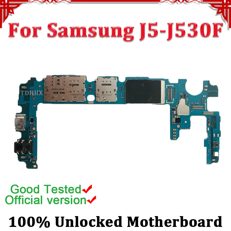 Disassemble 100% Unlocked Dual SIM/Single SIM Card Logic Main Board For Samsung Galaxy J5 J530F Motherboard With Full Chips
Disassemble 100% Unlocked Dual SIM/Single SIM Card Logic Main Board For Samsung Galaxy J5 J530F Motherboard With Full Chips