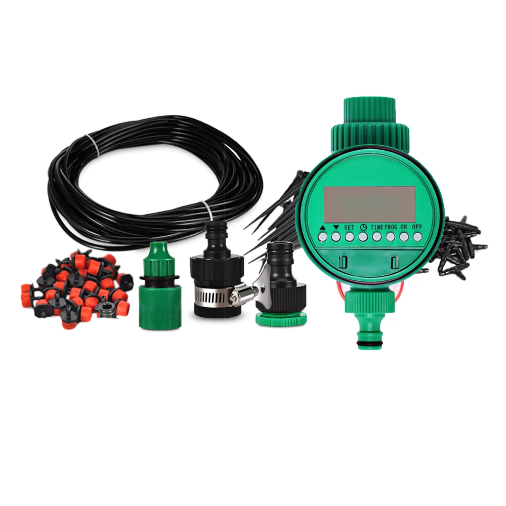18m DIY Micro Drip Irrigation System Plant Self Automatic Watering Timer Garden Hose Kits With Adjustable Dripper
18m DIY Micro Drip Irrigation System Plant Self Automatic Watering Timer Garden Hose Kits With Adjustable Dripper