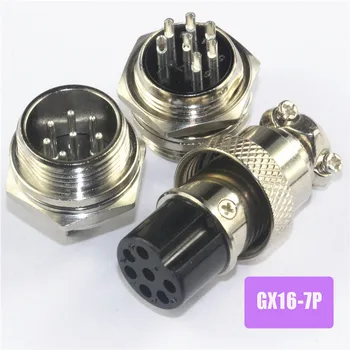 10set=20pcs GX16-7P Industrial Connector 16mm 7Pin Jack+Plug Wire Panel Connector kit gx16 7core Aviation Plug Interface
10set=20pcs GX16-7P Industrial Connector 16mm 7Pin Jack+Plug Wire Panel Connector kit gx16 7core Aviation Plug Interface