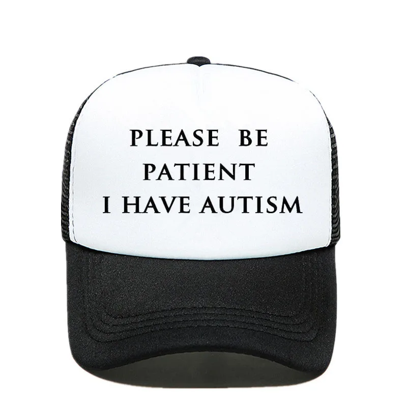 Please Be Patient I Have Autism Letters Summer Mesh Trucker Caps Print Pattern Men Baseball Cap Women Snapback Hip Hop Bone
Please Be Patient I Have Autism Letters Summer Mesh Trucker Caps Print Pattern Men Baseball Cap Women Snapback Hip Hop Bone
