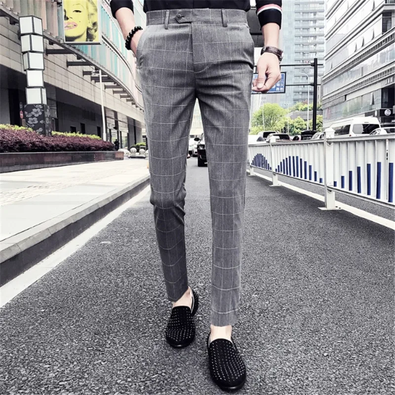 Male Slim Fit Plaid Casual Suit Pants Men Clothes Trousers Male Autumn Brand New Business Formal Wear Male Pant Dress Pants
Male Slim Fit Plaid Casual Suit Pants Men Clothes Trousers Male Autumn Brand New Business Formal Wear Male Pant Dress Pants