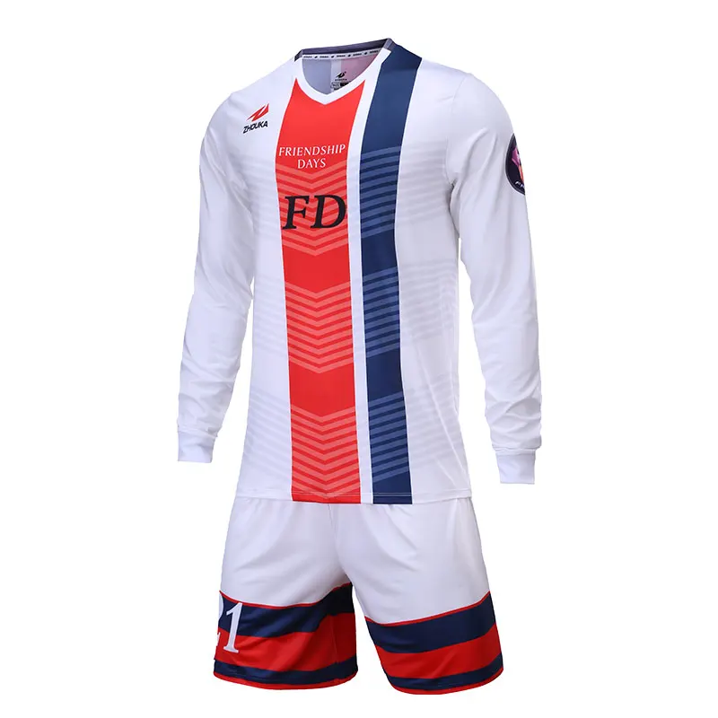 Customized Soccer Jerseys Set Tracksuit Men Long Sleeve Design Name Goalkeeper Uniform Survetement Football Sports Suit
Customized Soccer Jerseys Set Tracksuit Men Long Sleeve Design Name Goalkeeper Uniform Survetement Football Sports Suit