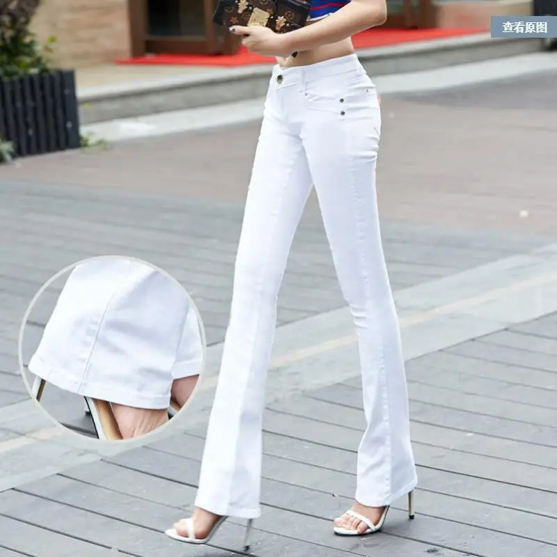 Plus Size button fly women jeans Candy colors horn pants jeans for women high elastic Skinny Stretch Formal Office Work Pants
Plus Size button fly women jeans Candy colors horn pants jeans for women high elastic Skinny Stretch Formal Office Work Pants