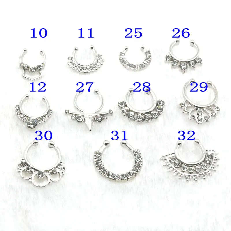 2016 New Pierced Round Crystal Nose Hoop Nose Rings Fake Septum Clicker Non Piercing Hanger Clip On Jewelry Piercing Jewelry
2016 New Pierced Round Crystal Nose Hoop Nose Rings Fake Septum Clicker Non Piercing Hanger Clip On Jewelry Piercing Jewelry