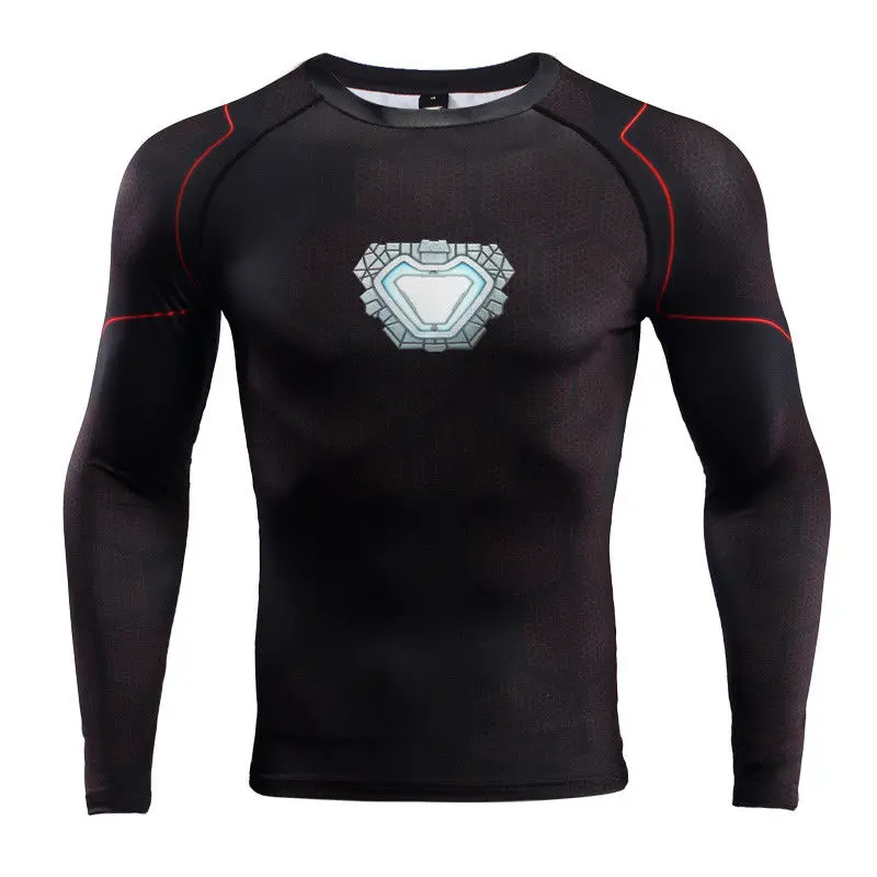 2018 Avengers Infinity War Costume Iron Man T-Shirts Cosplay Costume Superhero Tony 3D T-Shirts Halloween Party (2)