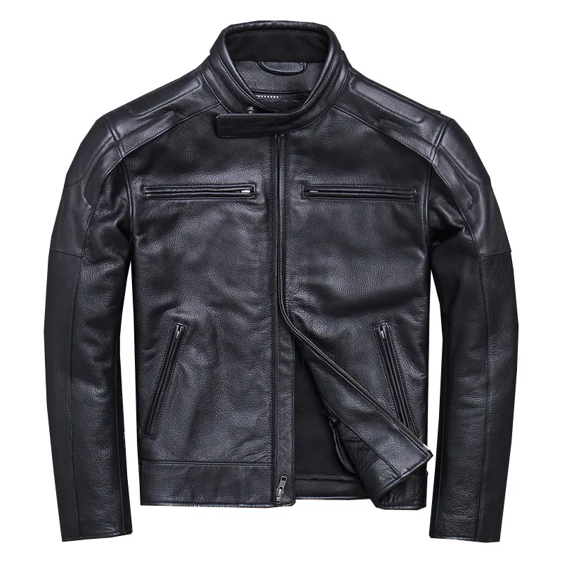 HARLEY DAMSON Black Men American Motorcycle Leather Jacket Plus Size XXXXL Genuine Thick Cowhide Spring Biker's Leather Coat
HARLEY DAMSON Black Men American Motorcycle Leather Jacket Plus Size XXXXL Genuine Thick Cowhide Spring Biker's Leather Coat
