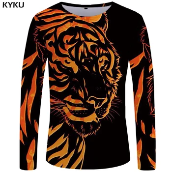 KYKU Tiger T shirt Men Long sleeve shirt Flame Japan Animal Cool Print Punk Funny T shirts Rock Mens Clothing Short Sleeve
KYKU Tiger T shirt Men Long sleeve shirt Flame Japan Animal Cool Print Punk Funny T shirts Rock Mens Clothing Short Sleeve