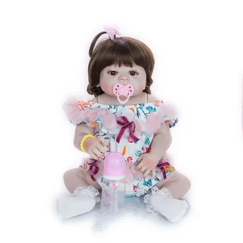 Reborn Doll Realistic 57cm Full Silicone Baby Reborn Doll girl Vinyl Look Real Fake Baby Toy For Kid Playmate Gift Xmas Present
Reborn Doll Realistic 57cm Full Silicone Baby Reborn Doll girl Vinyl Look Real Fake Baby Toy For Kid Playmate Gift Xmas Present