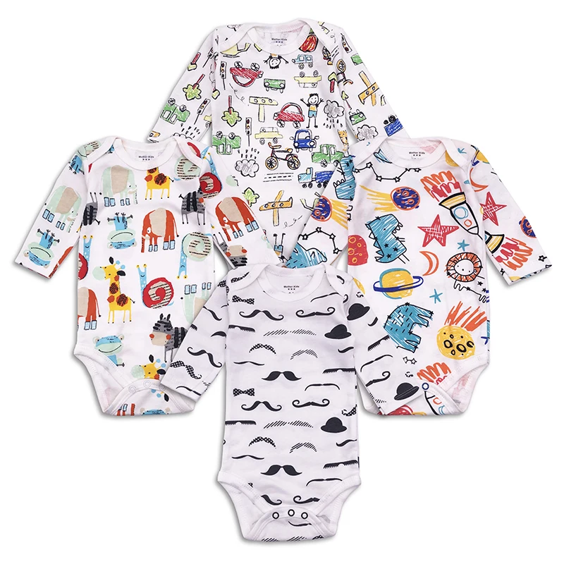 4pcs/lot baby bodysuit long sleeve cotton Newborn baby boy Clothes Toddler Boy Playsuit Jumpsuit Infant Outfit Kid Clothing
4pcs/lot baby bodysuit long sleeve cotton Newborn baby boy Clothes Toddler Boy Playsuit Jumpsuit Infant Outfit Kid Clothing