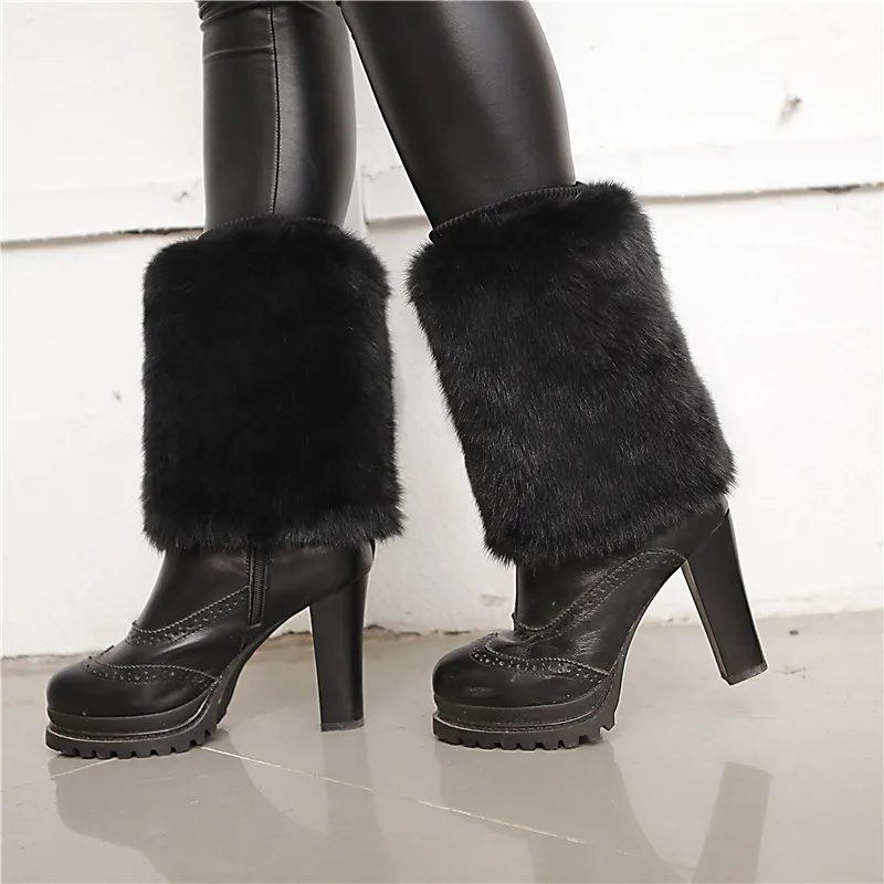 New hot winter fur leg warmers women fashion faux fur soft boot covers solid color women boot socks cover 15 to 20 cm Da666
New hot winter fur leg warmers women fashion faux fur soft boot covers solid color women boot socks cover 15 to 20 cm Da666