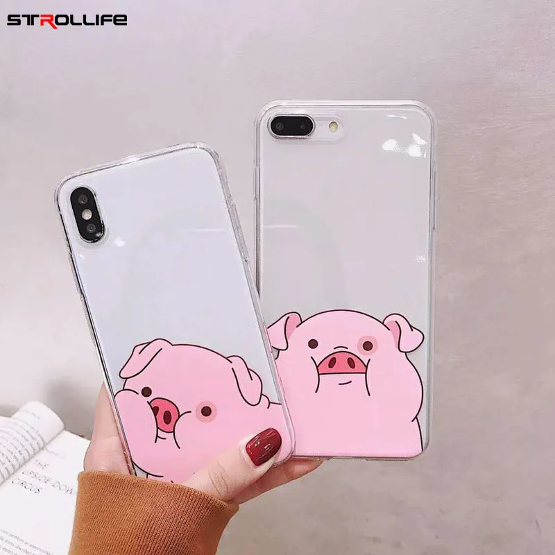 STROLLIFE Pink Piggy Phone Case for iPhone X XS Max XR Cute Cartoon Covers for IPhone 8 6s 7Plus Soft Transparent Shell Lovely
STROLLIFE Pink Piggy Phone Case for iPhone X XS Max XR Cute Cartoon Covers for IPhone 8 6s 7Plus Soft Transparent Shell Lovely