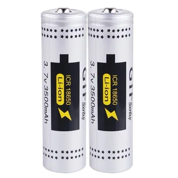 2pcs Real capacity 18650 Battery 3.7V 3500mAh Pointed Rechargeable Li-ion Battery for Flashlight Torch Headlamp Toys batteries
2pcs Real capacity 18650 Battery 3.7V 3500mAh Pointed Rechargeable Li-ion Battery for Flashlight Torch Headlamp Toys batteries