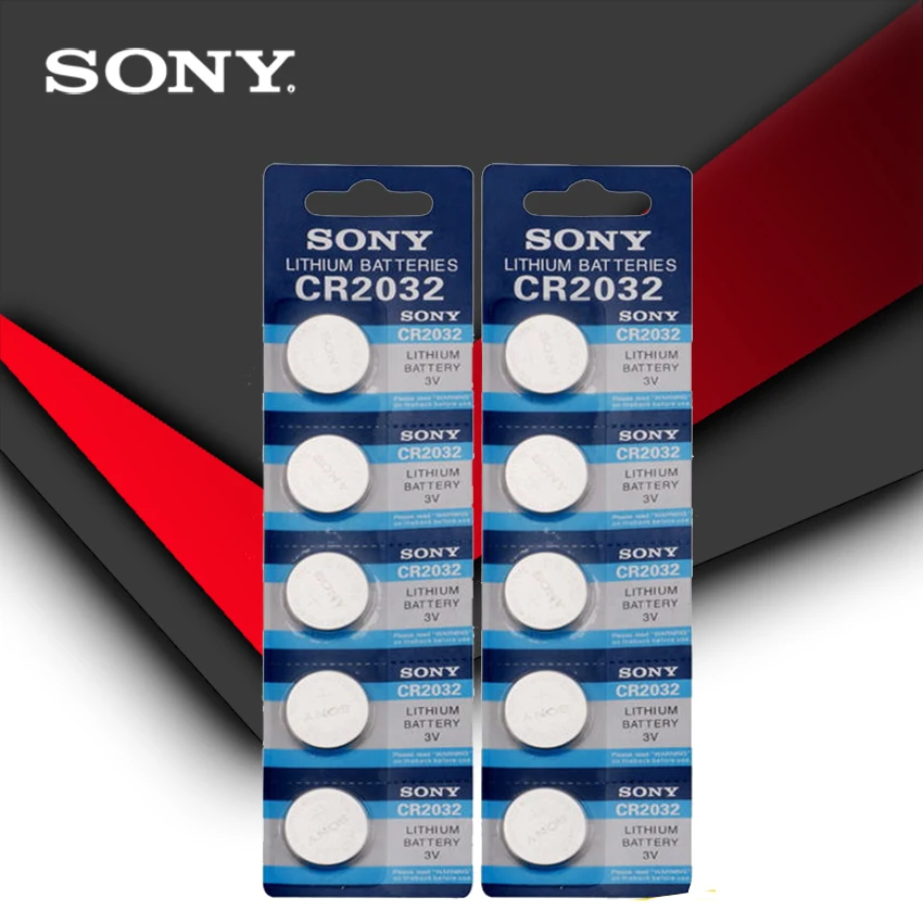 10pcs/lot SONY Original cr2032 Button Cell Batteries 3V Coin Lithium Battery For Watch Remote Control Calculator cr2032 
10pcs/lot SONY Original cr2032 Button Cell Batteries 3V Coin Lithium Battery For Watch Remote Control Calculator cr2032