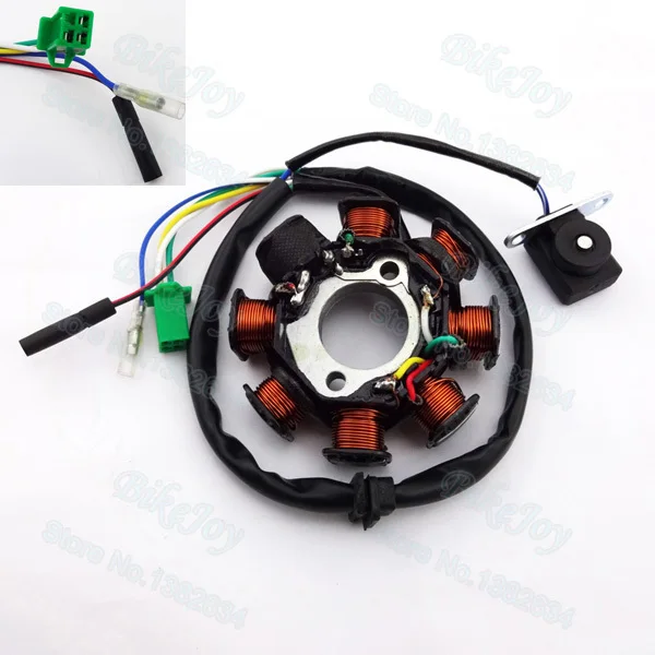 8 Poles Magneto Ignition Stator Coil DC For GY6 125cc 150cc Moped Scooter ATV Quad Go Kart Motocross Motorcycle
8 Poles Magneto Ignition Stator Coil DC For GY6 125cc 150cc Moped Scooter ATV Quad Go Kart Motocross Motorcycle
