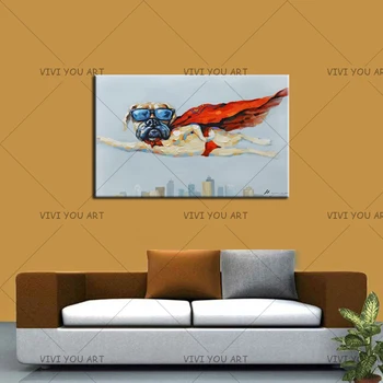 Modern Abstract Cartoon Cute Animal Superman Dog Wall Decor Canvas Handmade Painting Picture For Children Bedroom Child Gift
Modern Abstract Cartoon Cute Animal Superman Dog Wall Decor Canvas Handmade Painting Picture For Children Bedroom Child Gift