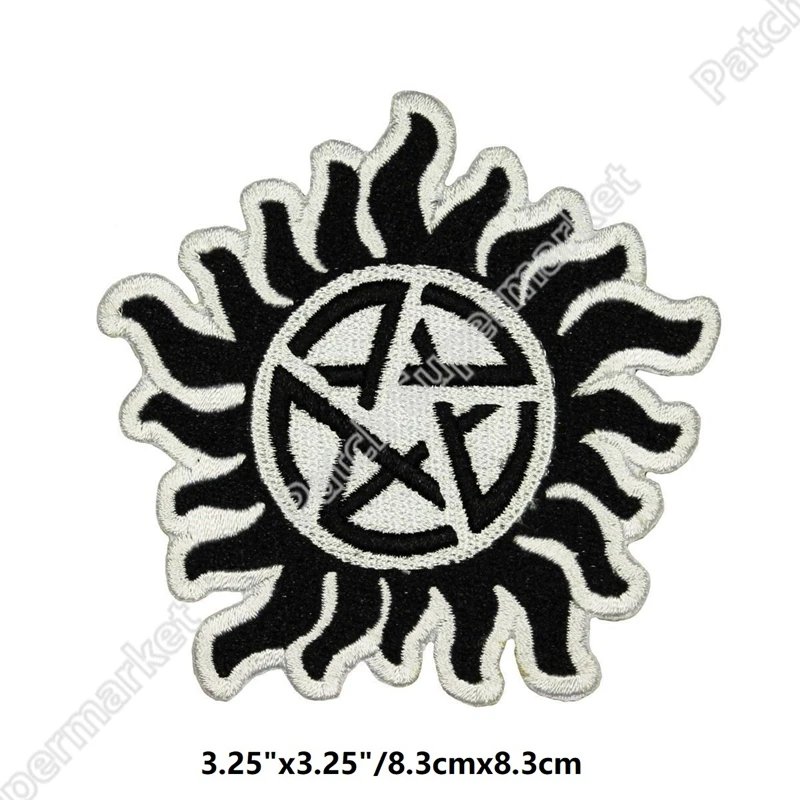Supernatural Anti Possession Patch Tattoo Pentagram Free Embroidery patches iron on goth clothes sewing accessories
Supernatural Anti Possession Patch Tattoo Pentagram Free Embroidery patches iron on goth clothes sewing accessories