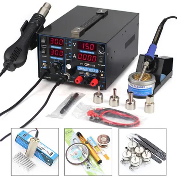 YIHUA 853D 1A 3 in 1 Heat Air Gun Solder Iron Soldering Station Power Supply Free Gift 
YIHUA 853D 1A 3 in 1 Heat Air Gun Solder Iron Soldering Station Power Supply Free Gift