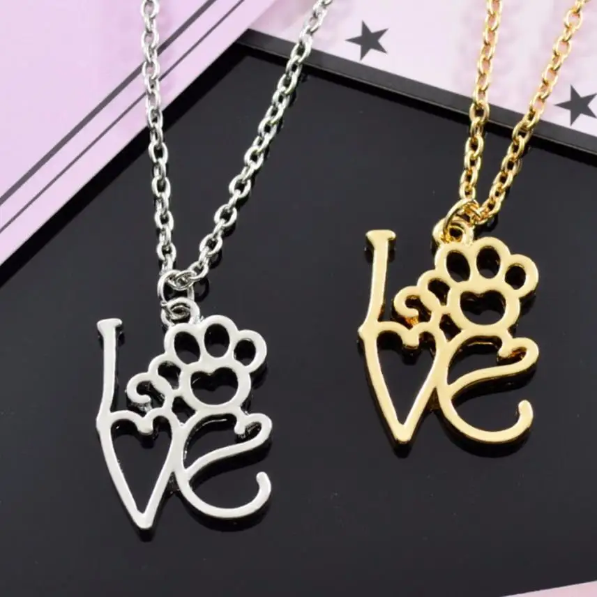 Paw Love Pendant Necklace brixini.com - Paw Love Pendant Necklace