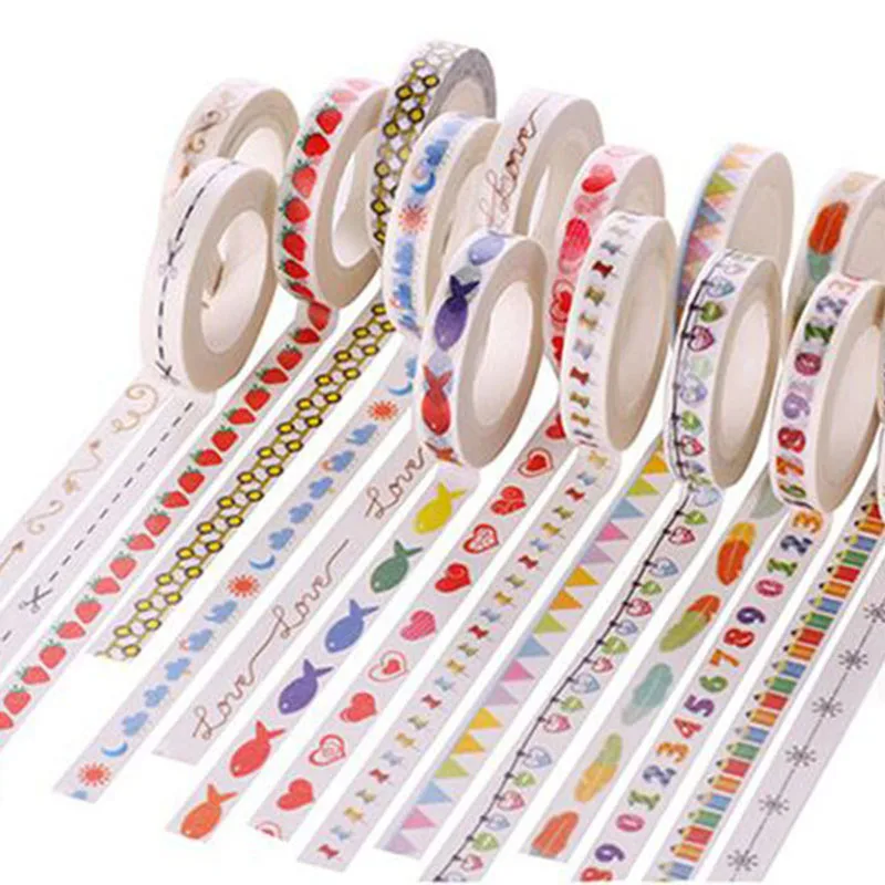 7pcs Cute Fashion Printing Adhesive Tape Creative Home Stationery Decoration tape Stickers For Kids Great Gifts School Supplies
7pcs Cute Fashion Printing Adhesive Tape Creative Home Stationery Decoration tape Stickers For Kids Great Gifts School Supplies