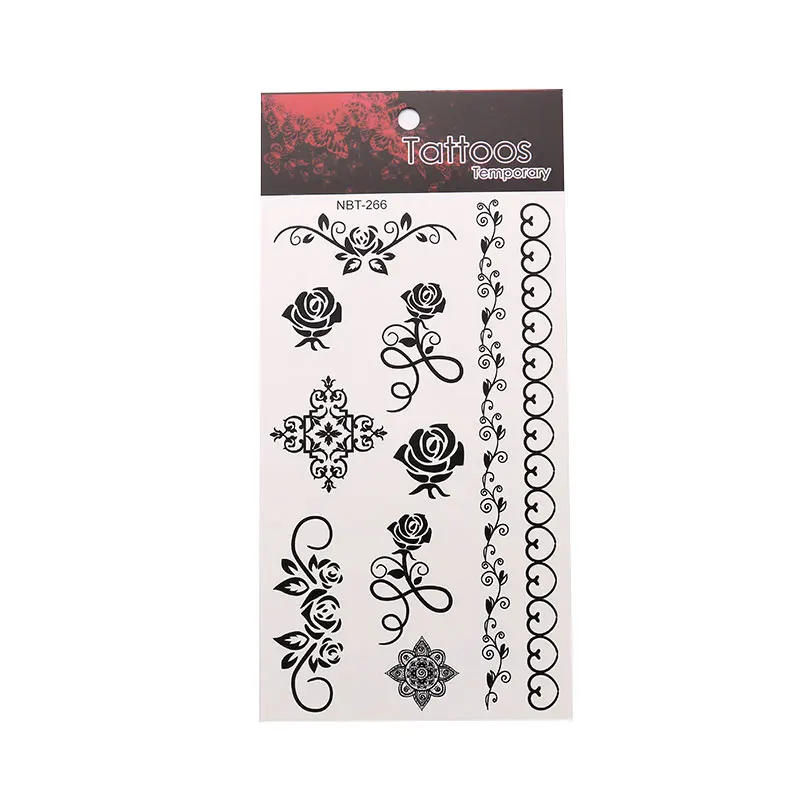 Fashion Geometric Pattern Waterproof Black Tattoo Sticker Delicate Floral Tattoo Sticker Unisex Body Art Tattoo Sticker
Fashion Geometric Pattern Waterproof Black Tattoo Sticker Delicate Floral Tattoo Sticker Unisex Body Art Tattoo Sticker