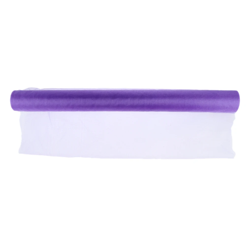 55 Yards Tulle Roll Spool Wedding Prom Fabric Bouquet Chair Sash Car Flower Tutu Gift Packaging Venue Decor Craft 72cm