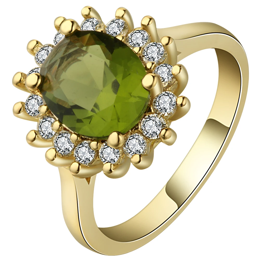 Fashion Finger Band Gold-color Ring for Women Oval Garnet green Crystal clear CZ Engagement Jewelry rings
Fashion Finger Band Gold-color Ring for Women Oval Garnet green Crystal clear CZ Engagement Jewelry rings