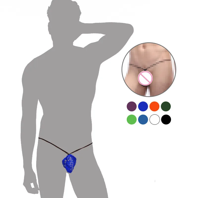 Men's Underwear Net WJ Hollow Sexy Strapless G-string Breathable Mesh U Convex Design T-back
Men's Underwear Net WJ Hollow Sexy Strapless G-string Breathable Mesh U Convex Design T-back