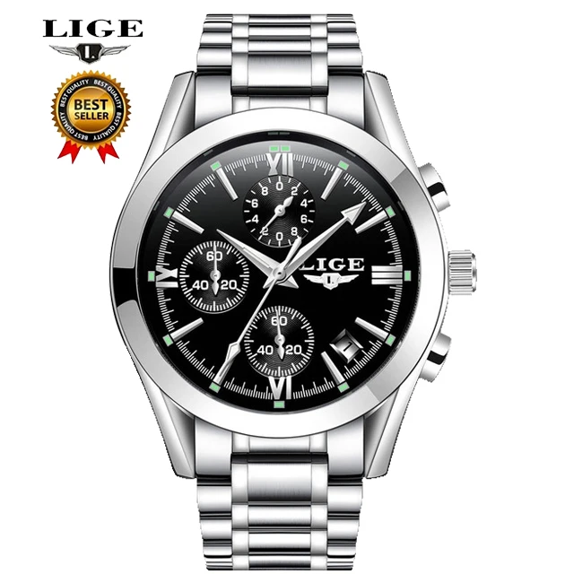 LIGE Mens Watches Top Brand Luxury Full Steel Clock Sport Watch Men Casual Business Waterproof Watch Relogio Masculino 9839
LIGE Mens Watches Top Brand Luxury Full Steel Clock Sport Watch Men Casual Business Waterproof Watch Relogio Masculino 9839
