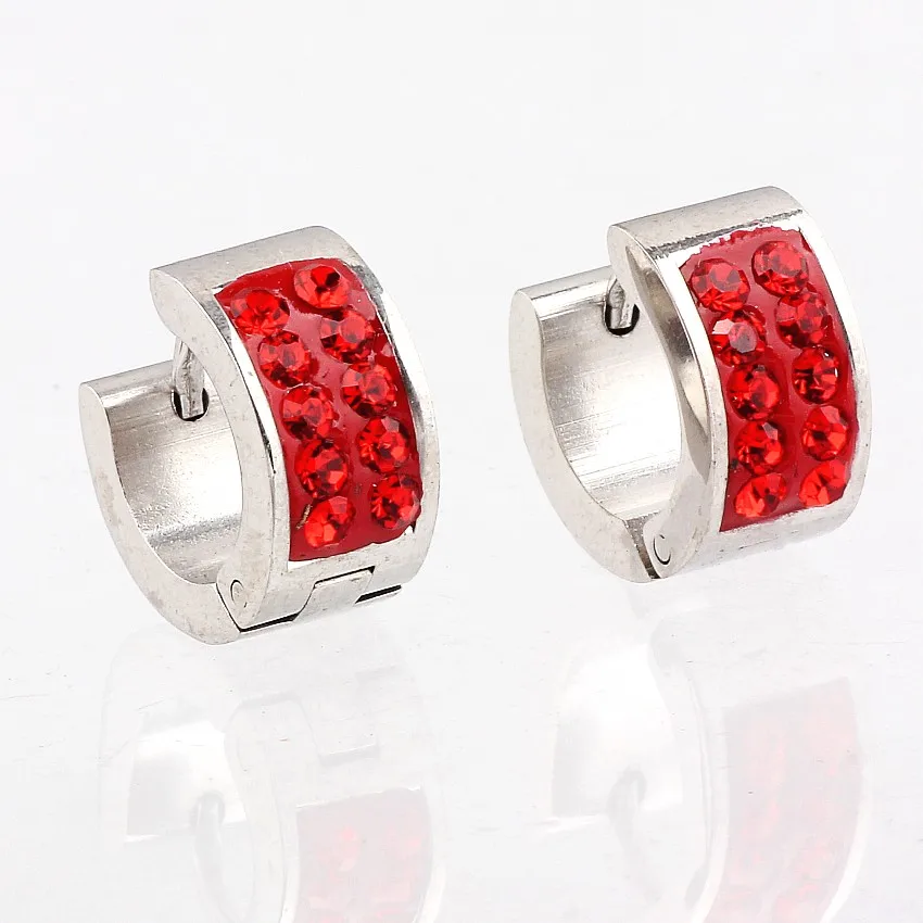 QianBei High Quality 2Rows Red Crystal Stud Earrings Rhinestone 316L Stainless Steel Earrings For Women Jewelry
QianBei High Quality 2Rows Red Crystal Stud Earrings Rhinestone 316L Stainless Steel Earrings For Women Jewelry