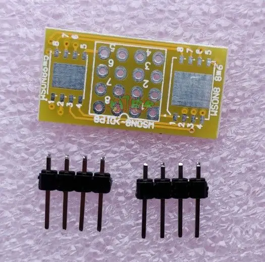 QFN8 WSON8 simple board socket adapter QFN8/WSON8 chip to DIP fit for QFN8/WSON8 8mm*6mm 6mm*5mm
QFN8 WSON8 simple board socket adapter QFN8/WSON8 chip to DIP fit for QFN8/WSON8 8mm*6mm 6mm*5mm