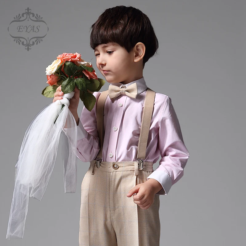 2017 Eyas Children's Clothing Ring Bearer Boy Suit Set 4-pc Outfit Tuxedo Style Pink Shirt Apricot Pants Suspenders Bowtie K5117
2017 Eyas Children's Clothing Ring Bearer Boy Suit Set 4-pc Outfit Tuxedo Style Pink Shirt Apricot Pants Suspenders Bowtie K5117