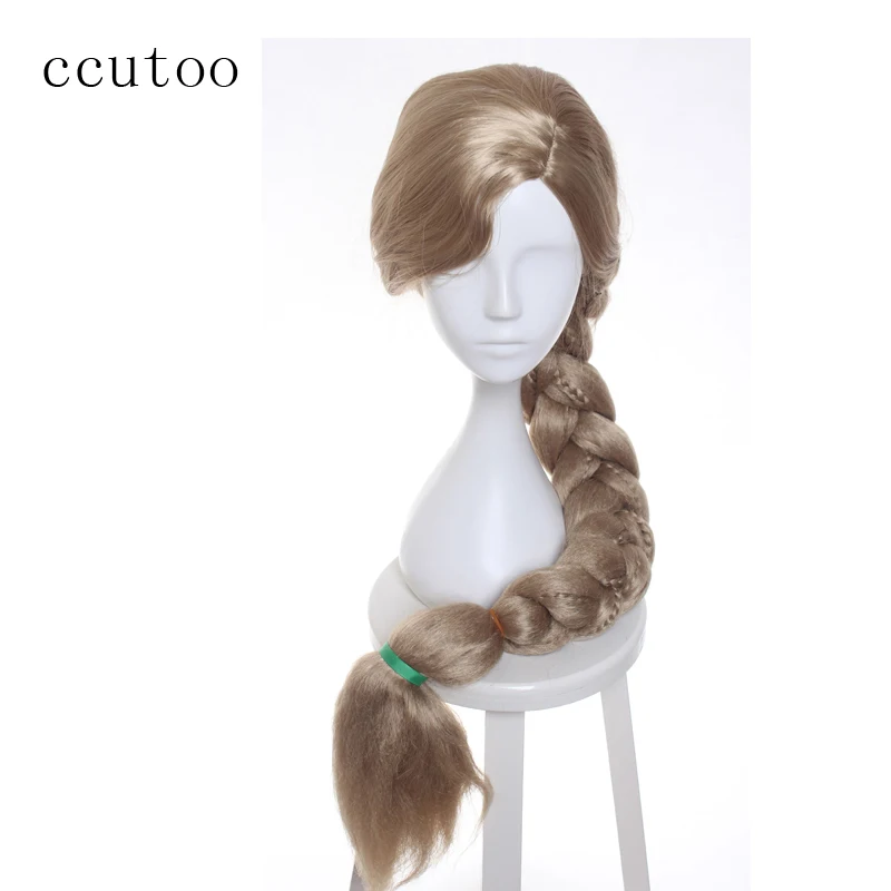 

ccutoo Women's Long Tangled Rapunzel Blonde Braid styled parting synthetic hair cosplay costume wig heat resistance fiber