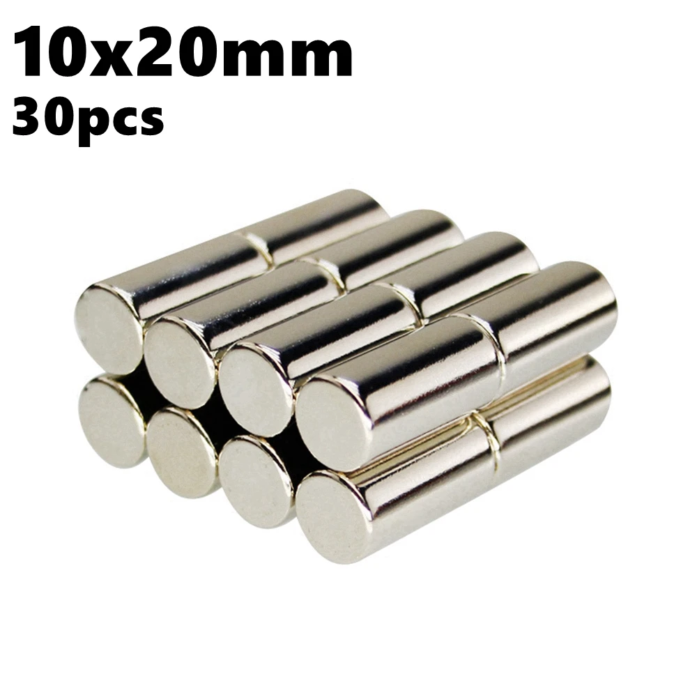 Cylinder Neodymium Magnets Disc 10mm x 20mm 10*20 N35 30pcs Rare Earth Imanes NdFeb Strong Magnetic Bar Magnet
Cylinder Neodymium Magnets Disc 10mm x 20mm 10*20 N35 30pcs Rare Earth Imanes NdFeb Strong Magnetic Bar Magnet