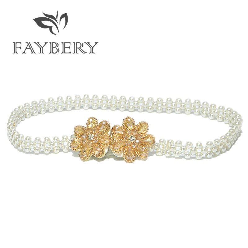 Fashion Boho Faux Pearl Belts for Women Belt for Long Dress Elastic Wide Waist Belt Rhinestones Decoration
Fashion Boho Faux Pearl Belts for Women Belt for Long Dress Elastic Wide Waist Belt Rhinestones Decoration