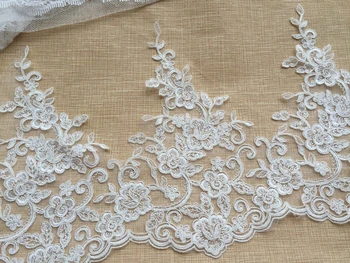 High quality cording lace trim for skirt high-end wedding veil lace trim width 26.5cm
High quality cording lace trim for skirt high-end wedding veil lace trim width 26.5cm